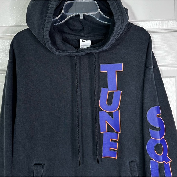 Nike Lebron Space Jam Tune Squad A New Legacy Hoodie Black Spellout Logo Men’s L - Picture 3 of 12
